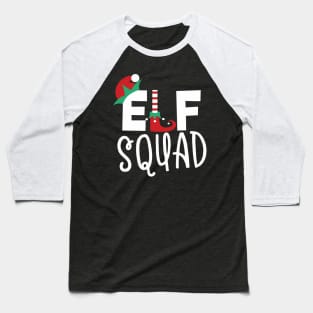 Cute funny elf squad Christmas Baseball T-Shirt